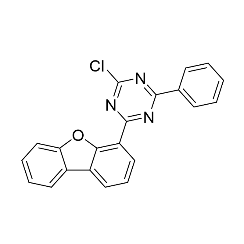 2-chlor-4-dibenzofuran-4-yl-6-phenyl-[1,3,5]triazin